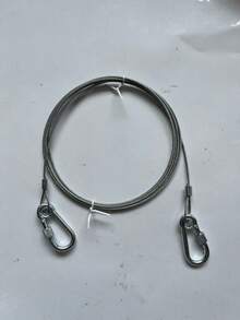 1pc Durable Stainless Steel Clothesline | Portable Laundry Drying Rope, Suitable For Indoor/Outdoor Use, Perfect For Camping, Bathroom And Dormitory, Pet Leash, Anti-Slip, Rust-Proof And Weather-Resistant, With Hook Accessories, Indoor/Outdoor Laundry Clothesline, Multi-Functional Steel Wire Rope - Multicolor - View 10