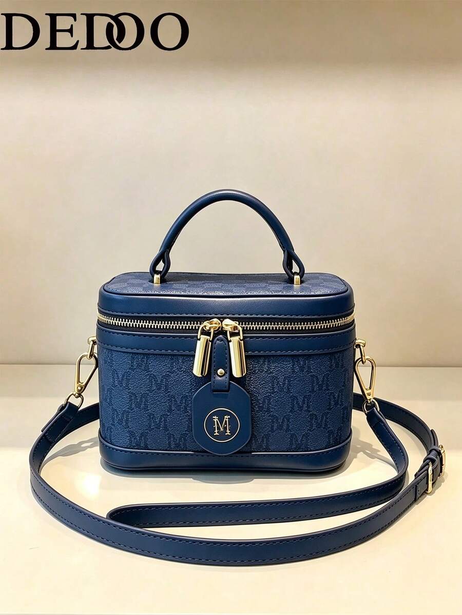 Dedoo Women's Autumn/Winter New PU Leather Large Capacity Minimalist Fashion Bucket Shoulder Bag
