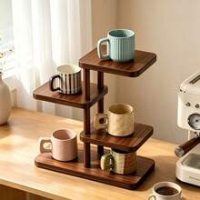 1PC Multi-Layer Cup Holder Ladder Cup Storage Rack, Suitable For Kitchen Countertops, Bar Counters, Home Coffee Corner Desktop Storage Racks, Countertop Mug Storage, As Well As Tea Sets, Aromatherapy, And Desktop Layered Display Racks. - Multicolor - View 4