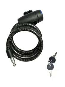 1pc Bicycle Chain Lock Steel Cable Lock Mountain Bike Anti-Theft Cable Lock Electric Bike Lock Bicycle Anti-Theft Lock Universal - Black - View 12