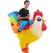 Inflatable Rooster Costume Halloween Blow Up Costumes For Adult Men Women - Yellow - View 6