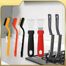 1-9pcs Gas Stove Cleaning Brush Set, Steel Wire Brush, Kitchen Cleaning Brush, Degreasing Brush, Rust Removal Brush, Electric Brush, Cleaning Supplies, Steel Wire Pot Brush, Multi-Function Cleaning Brush - Multiple Styles - View 5