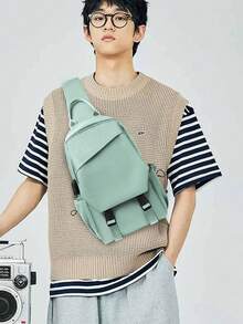 Multi-Pockets Crossbody Bags For Women , Sling Bag For Men With Adjustable Shoulder Small Chest Pack For Traveling Hiking Outdoor Sports - Multicolor - View 2