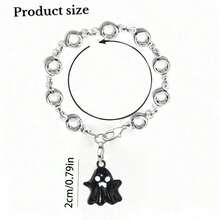 1pc Cute Halloween Ghost Alloy Painted Pendant Car Interior Rearview Mirror High-End Car Decoration Accessory - A - View 5