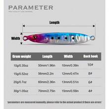 1PC 10‑30g Long‑Distance Casting Metal Jig Lures Rotatable Single Hook Spinner Blade High Gloss Hard Bait Saltwater Freshwater Inshore Offshore Shore Boat Fishing For Bass Mackerel Trout Salmon Predatory Game Fish - Multicolor - View 5
