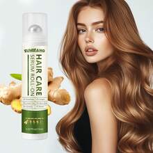 SUMIFANG Ginger & Rosemary Scalp Serum With Rollerball, Enriched With Ginger, Rosemary And Multiple Plant Extracts, Repairs Scalp And Nourishes Hair Roots, Improves Fine And Flat Hair Texture, Direct Application To Hair Roots, Refreshing And Fast Absorbing, 15ml - Full Size - View 2