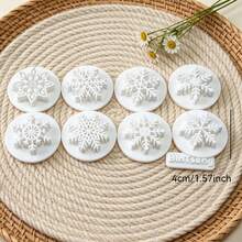 9Pcs Winter Snowflake Clay Cutters, Assorted Snow Pattern Clay Cutting Molds, DIY Handmade Earring Pendant Jewelry Craft Supplies - 9pcs - View 3
