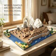 2000+Pcs Large Building Block Set | Highly Detailed World Landmark Architecture, Micro-Particle Precision Assembly, Explore World Wonders, Sydney Opera House, Louvre Museum, Arc De Triomphe, Moscow Red Square, British Vintage European Architectural Style, European Landmark Building Model, Adult Graduation Gift, Birthday Gift, Christmas Gift, Back To School Gift. - Multicolor - View 5