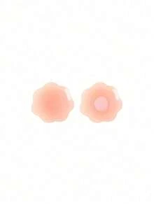 2pcs Heart-Shaped Silicone Bra Pads - Nude And Transparent, Perfect For Swimwear - Super Cute - View 9