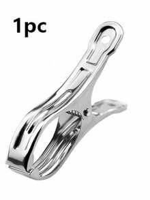 1/6/10pcs Stainless Steel Windproof Clothes Clips, Stainless Steel Open Clips, Multi-Functional Spring Clips For Home Bedding Drying, Outdoor Windproof Drying Clips - Windproof - View 13