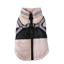2-IN-1 Autumn/Winter Warm Pet Jacket & Harness With Reflective Strip Thicken Windproof Dog Coat Clothes Suitable For Small And Medium Dogs - Multicolor - View 26