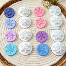 9Pcs Winter Snowflake Clay Cutters, Assorted Snow Pattern Clay Cutting Molds, DIY Handmade Earring Pendant Jewelry Craft Supplies - 9pcs - View 7
