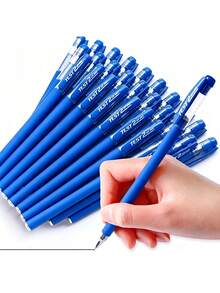 Large Capacity Gel Pen Set, 0.5mm Blue Ink, Comfortable Grip, Smooth Writing, Perfect For Note-Taking And Writing, Ideal Choice For Office And School Supplies, Birthday Gift, New Year Gift And Friend Gift! - Multicolor - View 3