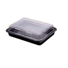 10-Pack Food Containers With Lids, Extra Large Sandwich Platter Tray, Durable Reusable Catering Tray, Keeps Food Fresh, Perfect For Parties, Events, And Home Use - View 4
