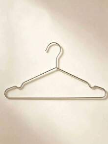 40pcs Stainless Steel Hangers, 42cm/16.5in Non-Slip Metal Hangers, Space-Saving Closet Storage, Rust-Resistant And Durable, Suitable For All Types Of Clothing, For Home, Dorm, Rental, Wardrobe, Back To School - Default - View 17