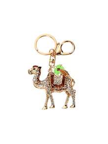 Móc khóa mặt dây chuyền lạc đà và cây dừa sáng tạo, móc khóa lạc đà đính đá rhinestone bóng loáng nhiều màu, thiết kế độc đáo, phụ kiện túi xách thời trang nhẹ nhàng, phù hợp cho túi và chìa khóa, mặt dây trang trí phong cách sa mạc Trung Đông, móc khóa ô tô, phù hợp dùng hàng ngày, hẹn hò, nghỉ dưỡng và du lịch, quà tặng hoàn hảo cho ngày tựu trường, Giáng Sinh, Halloween hoặc Lễ Phục Sinh, quà tặng lý tưởng cho người du lịch và những người yêu thích văn hóa Ả Rập - Nhiều màu - Xem 12