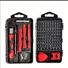 1套115件專業汽車維修工具組：便攜耐用易使用的棘輪扳手組，適用於汽車、船隻與摩托車維護，以及居家與工業維修，附收納盒 - 多色 - 查看 10