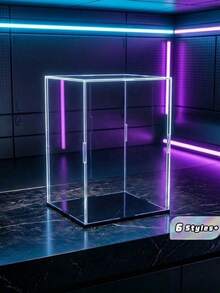 Transparent Acrylic Display Box With Black Base, Dust-Proof Toy And Collectible Storage Box, Home Decor, Room Decor And Desktop Storage, Ideal Boyfriend Gift, Men's Gift Or Christmas Gift - Display Box - View 2