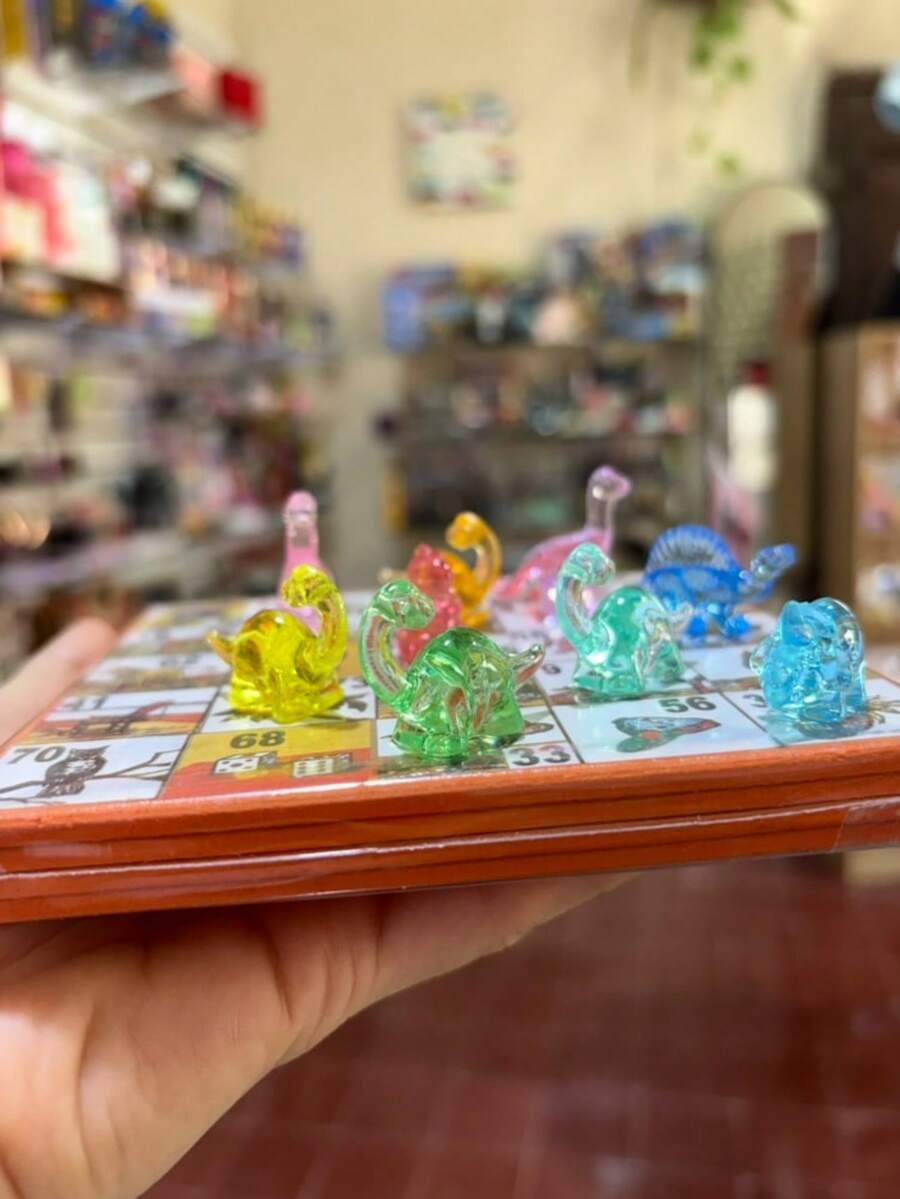 1套/300+/200/100/50件迷你恐龍模型,彩色樹脂恐龍小雕像,大宗派對贈品,桌面與花瓶裝飾,泳池與生日派對用品,仙女花園裝飾 - 彩色 - 查看 1