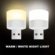 10pcs Random Color USB Night Light, Compact LED Bulb, Portable Mini Lighting, Ambient Lighting, Decorative Light, Mini USB Light Suitable For Car, Bedroom, Bathroom, Hallway - A - View 5