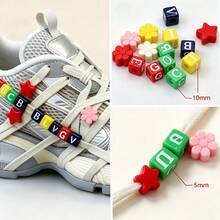 10mm Colorful English Letter Beads DIY Decorative Beads, Square Loose Beads For Necklace/Bracelet Accessories - Multicolor - View 5