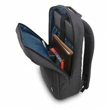 Lenovo B210 Travel And Office Laptop Backpack: Thickened Shockproof Lining Protects Your Laptop; Lightweight And Breathable Back Padding; Multi-Functional Backpack For Daily Commutes And Short Trips. - Black - View 2
