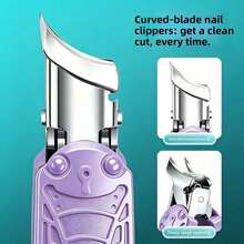 Curved Tip Purple Cicada-Shaped Nail Clipper, Specialized Nail Cutter, Nail Pliers, Ingrown Toenail And Dead Skin Removal Tool, Manicure Tool - Multicolor - View 12