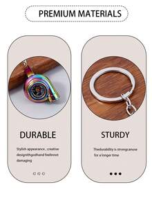 Metal Turbocharger Keychain, Rotating Turbo Key Ring, Car Parts Pendant, Auto Bag Charm, Driver Gift, Car Accessories - Multicolor - View 9