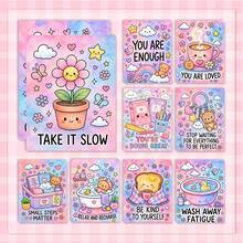 10pcs Pink Aesthetic Friendship Quote Stickers Cute Bestie Decals For Scrapbooking Bottle Gift DIY Decor - 10Pcs - View 12