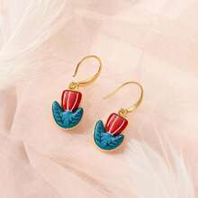 1PC Lovely Enamel Alloy Pendants Funny Hand-Painted Color Block Charms For DIY Necklace Bracelet Earring Jewelry Making Supplies - Multicolor - View 5