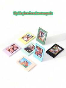 1/2/4/10/20/30pcs 3-Inch Mini Photo Frames, Colorful Plastic Vertical Photo Display Frames, Desktop Decoration Holiday Gift, Non-Magnetic - Photo Frame - View 5