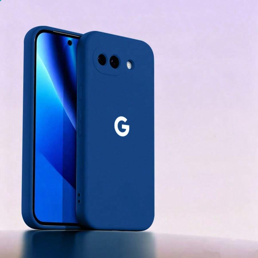 液態矽膠手機殼 附植絨內裡 適用 Pixel 6 6a 6pro 7 7a 8 8a 8pro 9 9a 9 Proxl 10 10a 10pro Xl 11 11pro Xl - 寶藍色 - 查看 1