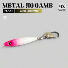 1PC 10‑30g Long Cast Metal Jig Lure With Rotatable Single Hook Spinner Blade Hard Fishing Bait For Bass Mackerel Trout Saltwater Freshwater Inshore Offshore - Multicolor - View 12