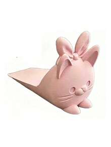 3D Printed Cute Pink Cat Door Stopper, Creative Rabbit Ear Cat Design, Non-Slip And Wear-Resistant, Prevents Hands From Being Pinched And Doors From Slamming, Suitable For Home And Office Environments, Ideal For Daily Use, Easter, Mother's Day And Other Holidays - Multicolor - View 14