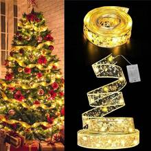 LED Christmas String Lights, Indoor Fairy Lights, Battery Powered, Christmas Tree Decoration Accessories, Christmas & New Year Gift Decoration - Christmas Ribbon Light String - View 20