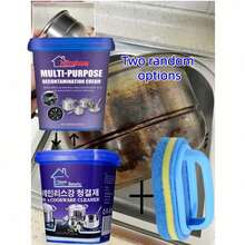 Multifunctional Cleaning Paste, Kitchen Stove & Range Hood Heavy Grease & Limescale Rust Removal Paste, Suitable For Bathroom, Kitchen, Living Room, Outdoor, Great Gift For Friends And Family (Randomly Shipped New And Old Models) - Powdery - View 8