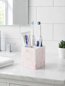 Silicone Toothbrush Holder Bathroom Organizer, Countertop Storage For Electric Toothbrush, Toothpaste, Razors, Oral Care Supplies & Personal Hygiene Accessories - Multicolor - View 4