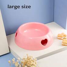 Customized Name Pet Bowl, Heart-Shaped Wheat Straw Cat Food & Water Bowl, Personalized Non-Slip Feeding Dish, Cute Pet Feeding Bowl Suitable For Small And Medium Pets - Multicolor - View 12