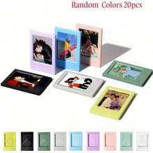 1/2/4/10/20/30pcs 3-Inch Mini Photo Frames, Colorful Plastic Vertical Photo Display Frames, Desktop Decoration Holiday Gift, Non-Magnetic - Photo Frame - View 22