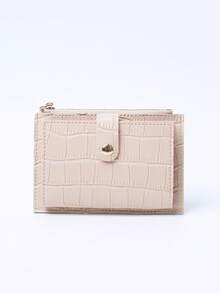 MIYIN Glossy Crocodile Print Mini Wristlet Card Wallet, Multi‑Compartment Storage, Zipper Coin Pocket, Lightweight Purse For Ladies Daily Commute - Multicolor - View 10