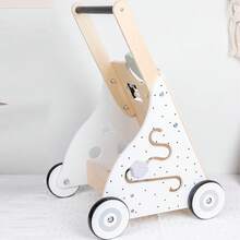 Multifunctional Wooden Baby Walker: Promotes Motor Skills And Fun Interaction - Khaki - View 11