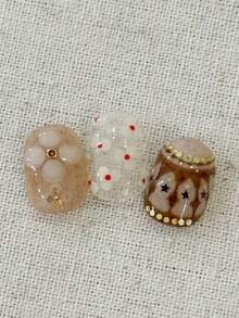 1pc Glitter Small Round Nail Art Mold, DIY Transparent Silicone Mold Nail Decoration - Clear - View 8