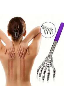 Ghost Hand Shaped Telescopic Back Scratcher, Ghost Hand Back Scratcher Telescopic Back Grabber, Portable Tool Suitable For Women And Fathers, Back Massage Scratcher Rake, Halloween Christmas Gift, Travel Essential Home Essential - A - View 8