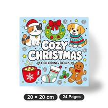 Buku Mewarnai Natal - Buku Mewarnai Dewasa yang Menyenangkan & Menggemaskan, 24 Halaman, Mewarnai untuk Meredakan Stres: Hadiah Sempurna untuk Pecinta Mewarnai (Mewarnai Ruang Nyaman), Ideal untuk Natal, Halloween dan Ulang Tahun, Hadiah Pesta, Hadiah Kembali ke Sekolah - MultiWarna - View 9
