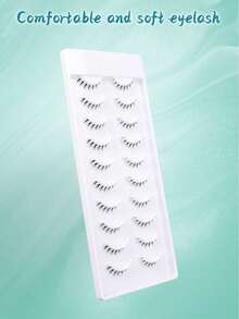 10 Pairs Of Bottom Eyelashes ,Anime Eye Perfect To Pair With Any Upper Eyelash Product For A Variety Of Makeup Looks - Black - View 9