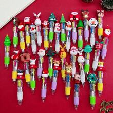 Random 5/10/20pcs Mini Christmas Pens, Assorted Cute Designs With Santa, Reindeer And Snowman, Lightweight Grip, Perfect For Office And Holiday Gifts, Party Favors, Classroom Prizes, As Christmas Gift Stocking Stuffers - Christmas Style Pen - View 6