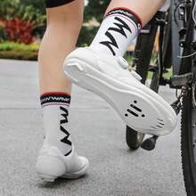 Professional Men's Road Cycling Shoes, Flat Sole Speed Sports Shoes For Road Bike Cycling - White - View 6