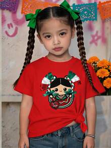 Young Girls T-Shirts - Red - View 2