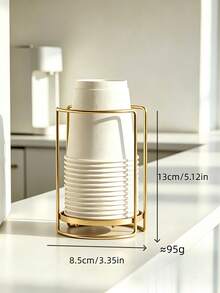 Simple Disposable Cup Dispenser Holder Stable Cup Holder Base Coffee Cup Organizer For Plastic Paper Coffee Mouthwash Cup Paper Cup Storage Rack Suitable For Christmas Halloween And Party Events Bathroom Accessories Home Essentials - multicolor - View 14