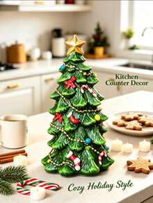 1pc Lucky Christmas Tree Music Box Ornament, Desktop Decoration, Suitable For Christmas, Winter, Home, Wedding Decor, Jewelry Storage Box, Party Decor, Valentine's Day, Birthday And Christmas Room Decoration. Christmas - Multiple Styles - View 6
